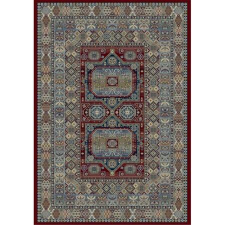DYNAMIC RUGS Ancient Garden Rugs, Red - 3.11 x 5.7 in. AN46571471454